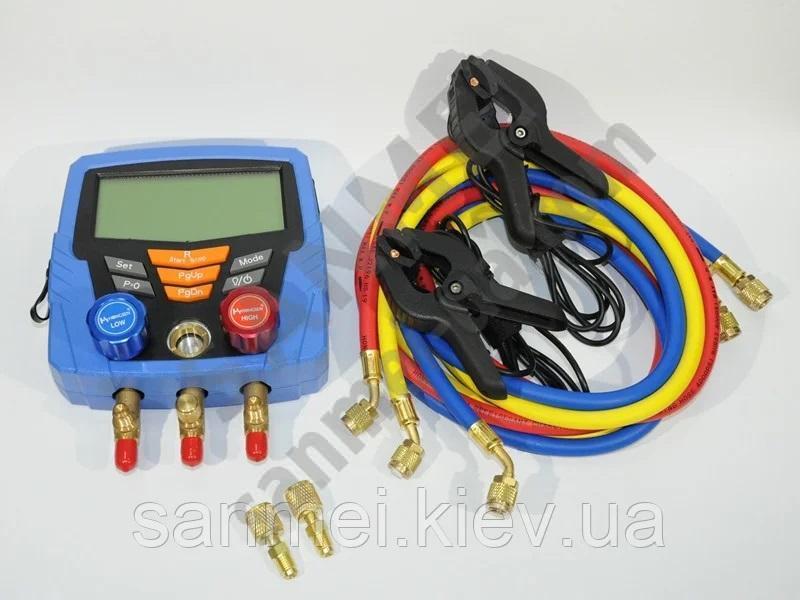 Цифровой манометрический двухвентильный коллектор HONGSEN HS-350A-AD