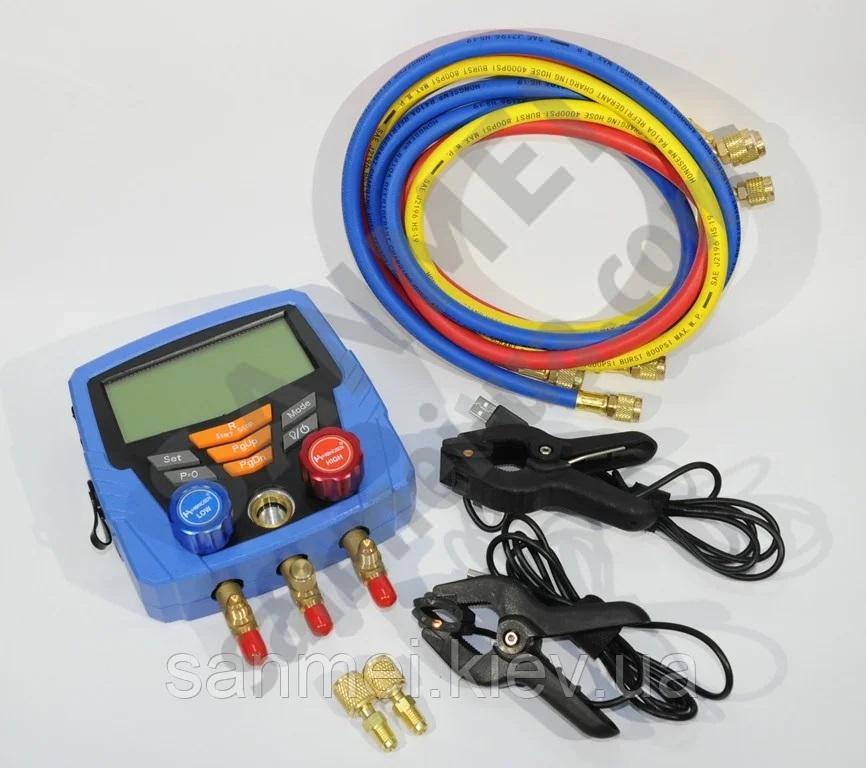 Цифровий манометричний двохвентильний колектор HONGSEN HS-350A-AD