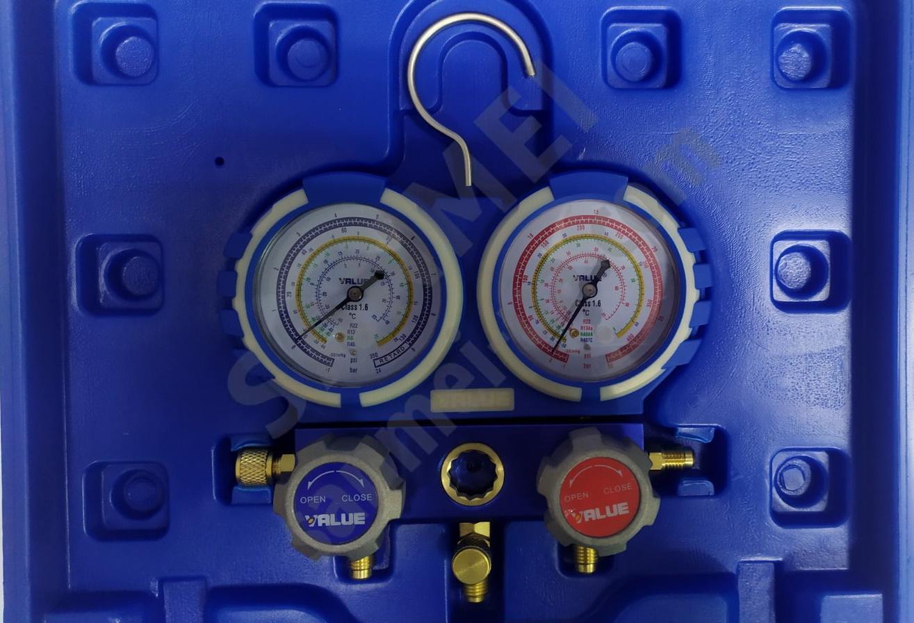 Манометрический коллектор в кейсе VALUE VMG-2-R22-B