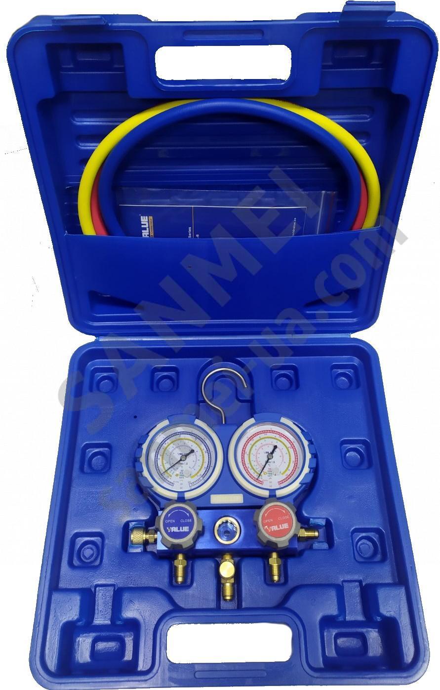 Манометрический коллектор в кейсе VALUE VMG-2-R22-B
