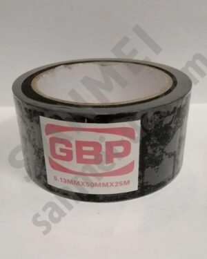 Клейка ПВХ стрічка чорна 50мм х 25м, неармована