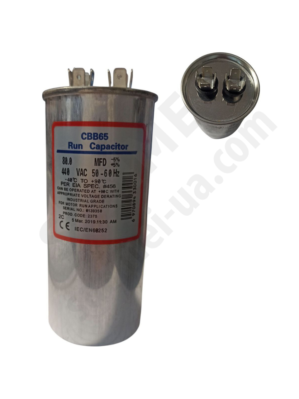 Конденсатор СВВ65-1, 80мкФ