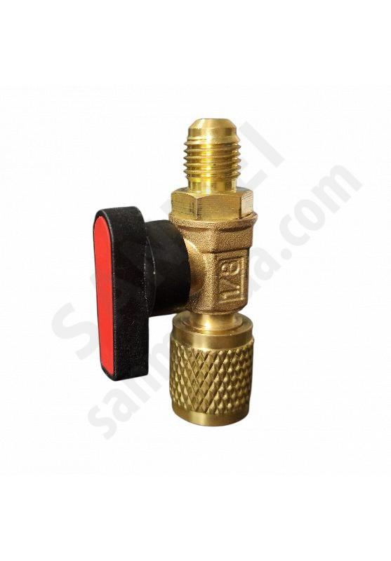 Кран запорный 1/4SAE*1/4SAE папа/мама