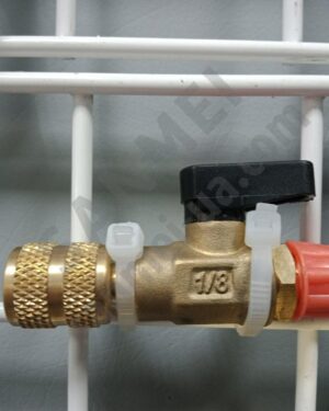 Кран запорный 1/4SAE*1/4SAE папа/мама