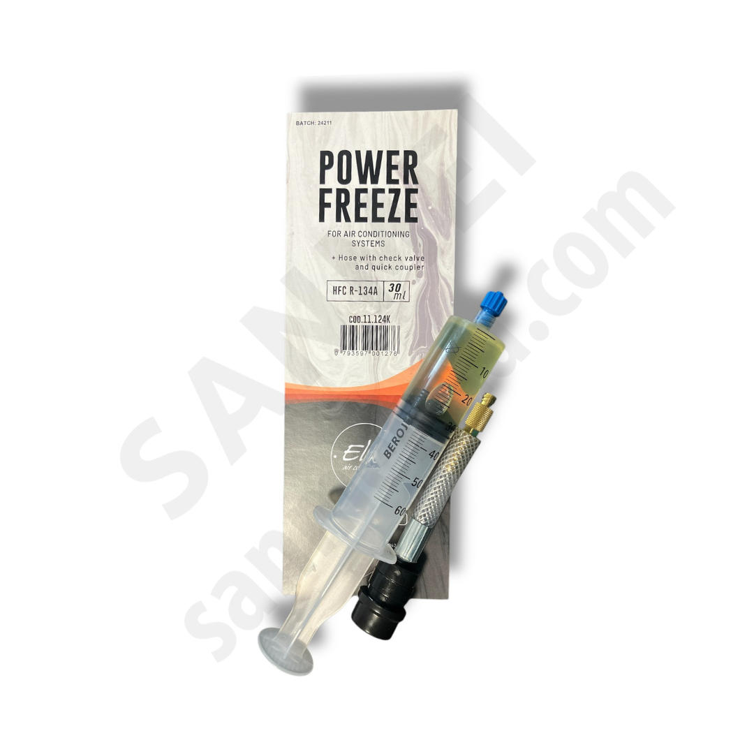 Усилитель производительности кондиционера 30мл в шприце + шланг 11.800/60P (R- 134a) , ELKE, Турин, Италия