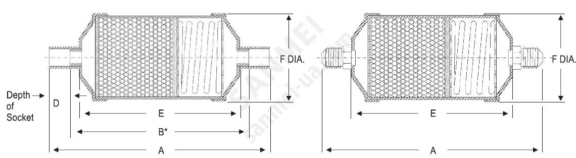 Фильтр - осушитель SEK 163S (пайка 3/8)