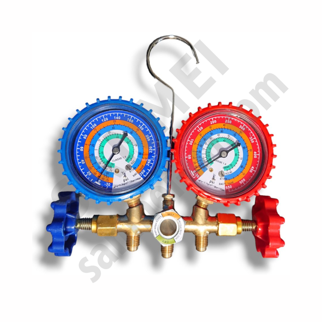 Манометрический коллектор 2-вентильный XM-R536G R-134 (R-22/404/407)