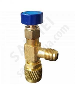 Кран заправочный для кондиционеров (1/4 SAE-1/4 SAE)