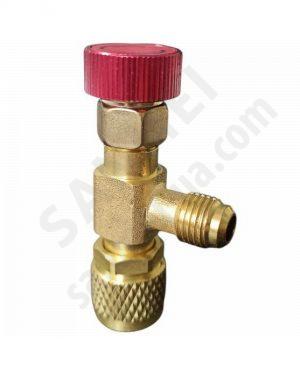 Кран заправочный для кондиционеров (1/4 SAE - 5/16 SAE)