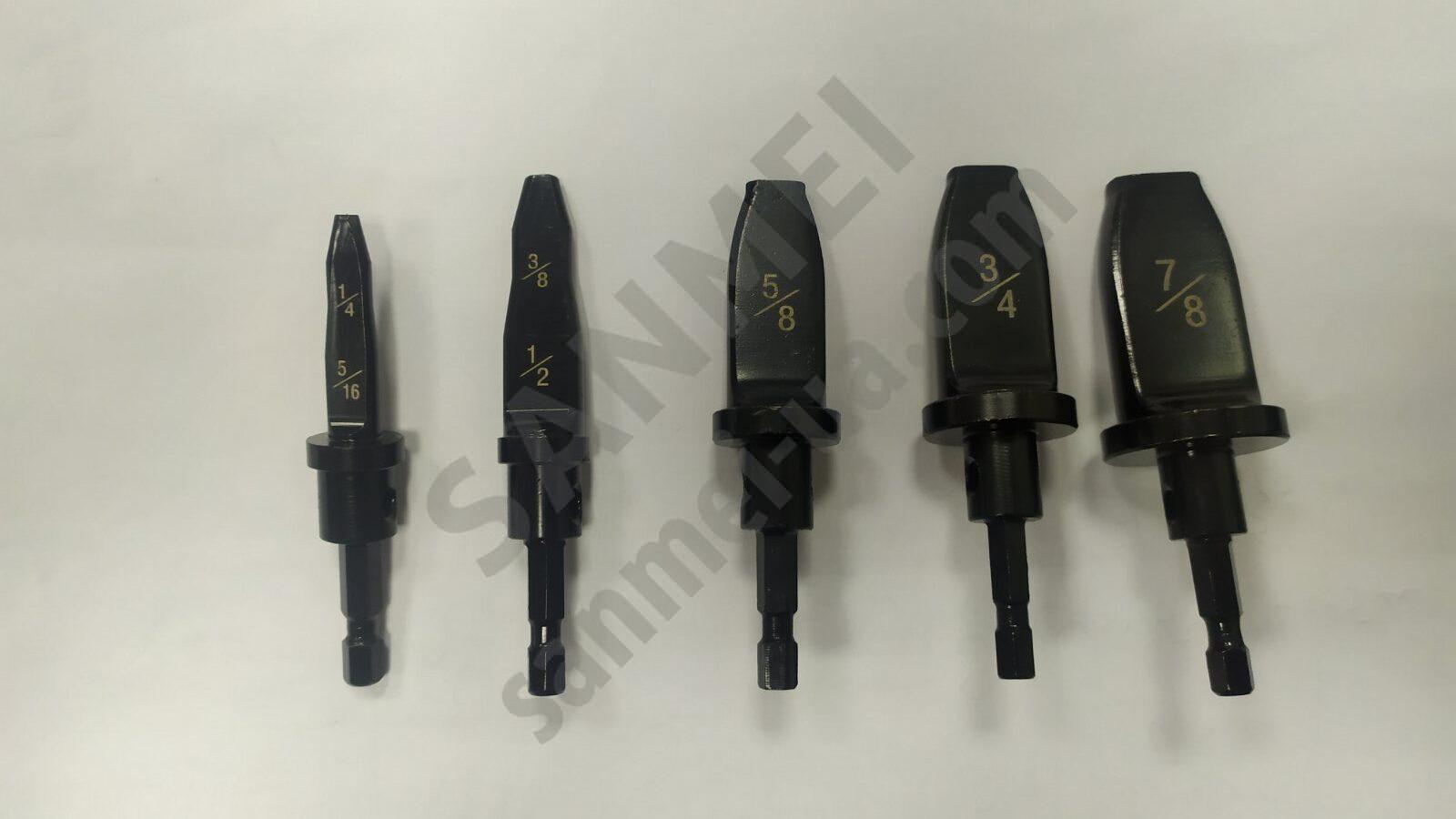 Свердла для мідних труб, (5/16, 1/2, 5/8, 3/4, 7/8), 5шт