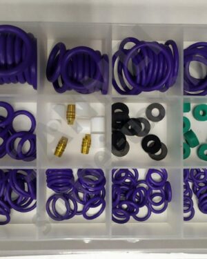 Набор прокладок и уплотнительных, фиолетовых колец, 225шт