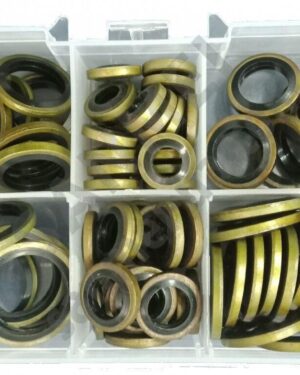 Набір метало-гумових кілець, 100шт