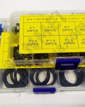 Набір ущільнювальних кілець 2 в 1, чорні (250+200шт)