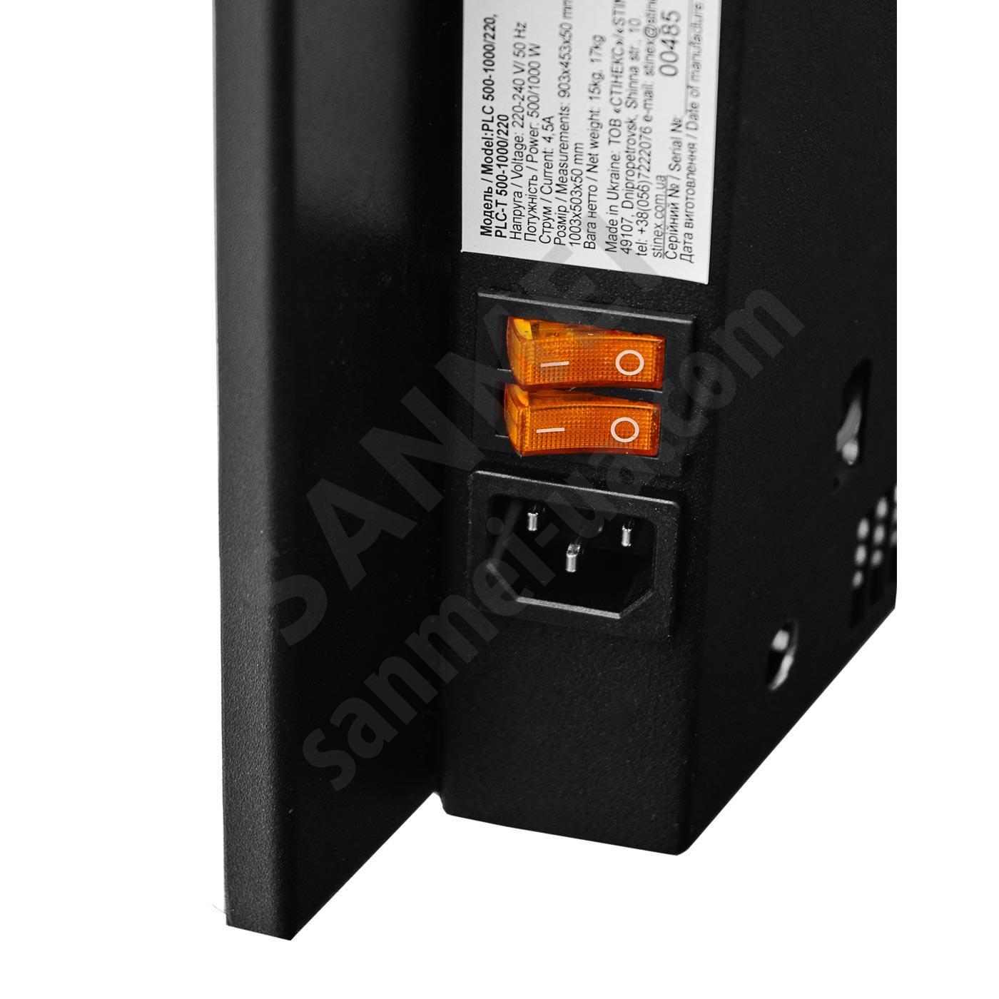 КОНВЕКТОР ЭЛЕКТРИЧЕСКИЙ КЕРАМИЧЕСКИЙ STINEX 500 ВТ/1 КВТ С УПРАВЛЕНИЕМ PLC 500-1000/220 Серый