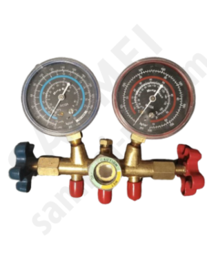 Манометрический коллектор 2-вентильный Hongsen R-410 + шланги 3х90 см