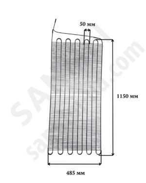 Конденсатор 1150/485мм