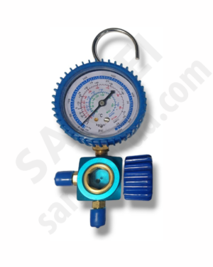 Манометрический коллектор 1-вентильный WJ-468G-SL (LOW, глазок, R32,410a,134a,407c)