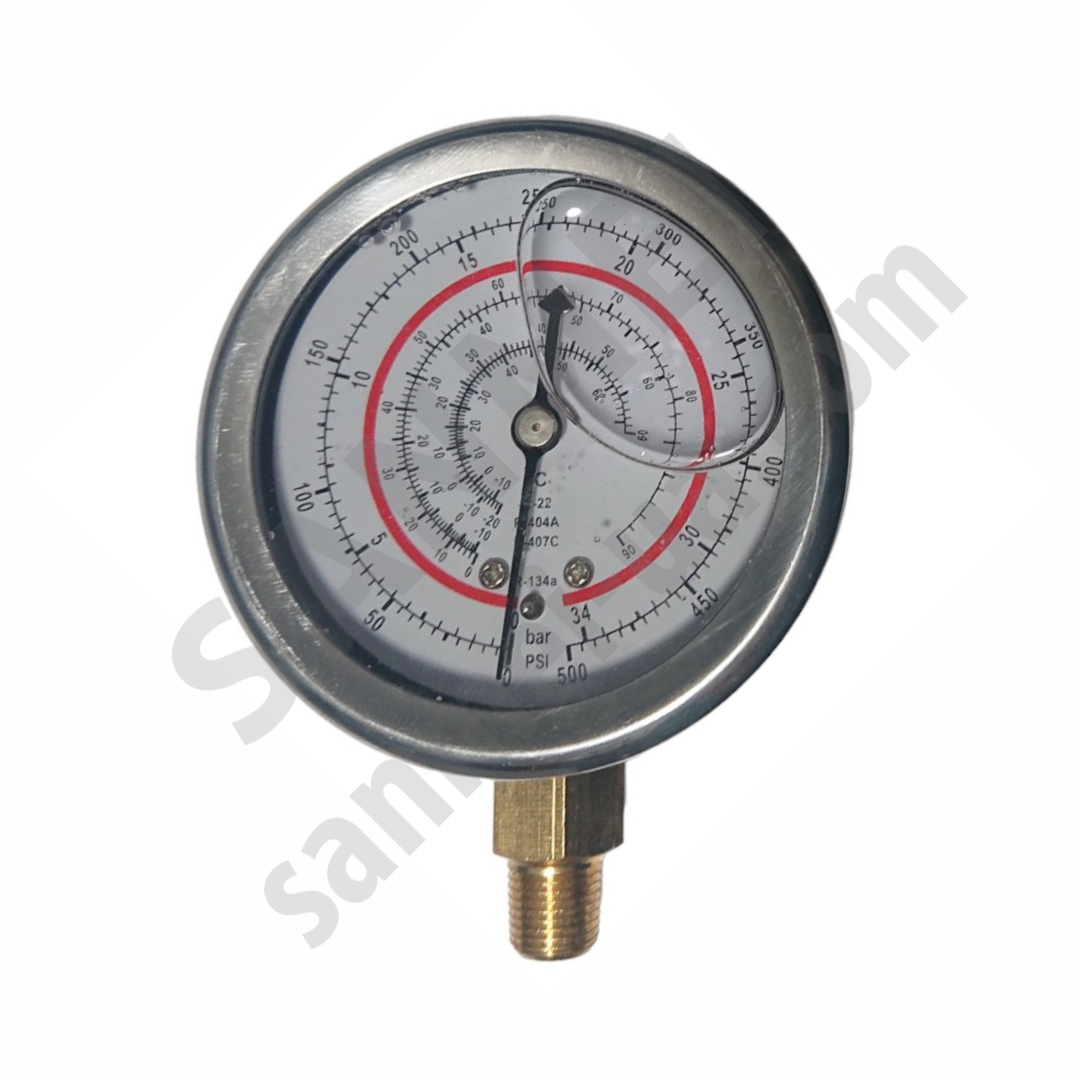 Манометр глицериновый 500B-GF (R-134, R-407, R-22, R-404)