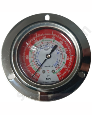 Манометр высокого давления, глицериновый панельный 500B-GF (R-22/134/407/404)