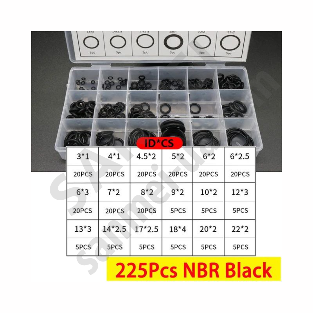 Набір прокладок і кілець ущільнювачів, 225шт