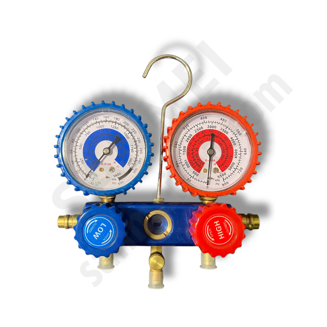 Маном. колектор 2-вент. MG-2 (муфты QC, в кейсе, R410а + шланги 3х90см)