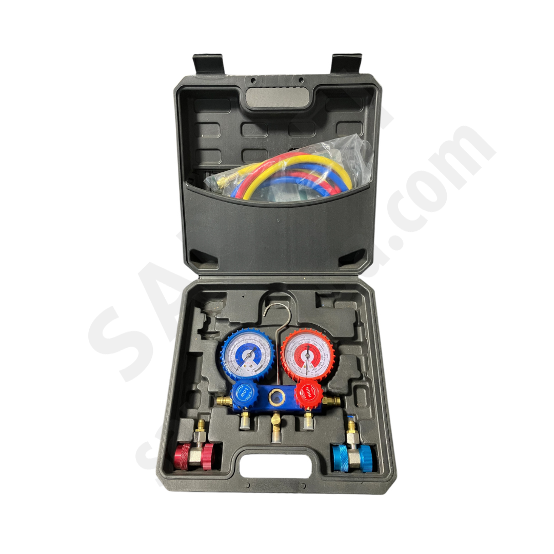 Маном. колектор 2-вент. MG-2 (муфты QC, в кейсе, R410а + шланги 3х90см)