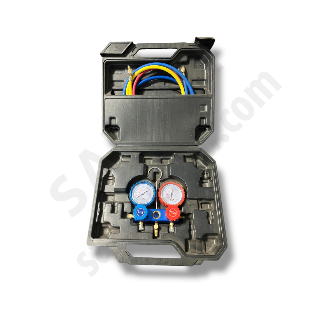 Маном. колектор 2-вент. MG-2 (в кейсе, R22а, R12, R502a +шланги 3х90см)