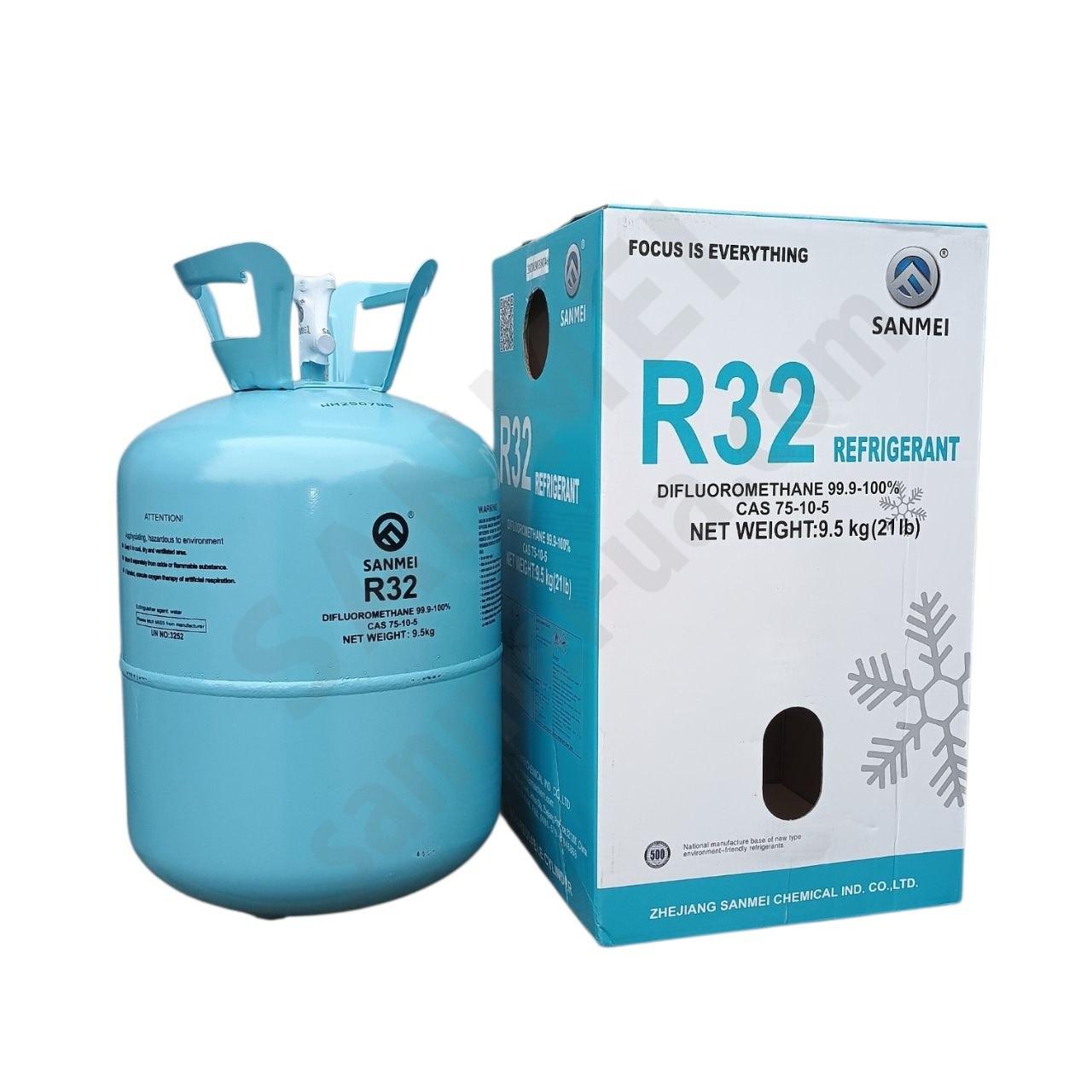 Фреон R-32 (9.5кг) Хладагент R-32 SANMEI